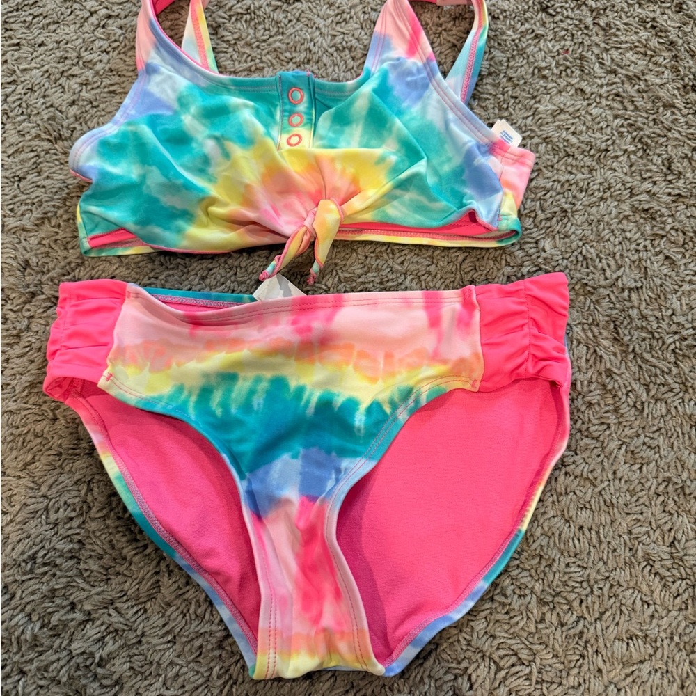 Justice Tie-Dye Kids Swim Bikini - Multicolor
